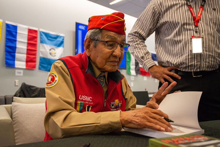WWII Navajo Code Talker tells how top-secret code system was developed ...